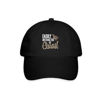 Quail Bird - Baseball Cap - black/black - Front