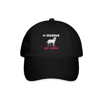 Labrador Retriever blanc Labrador Labrador blanc - Casquette classique - noir/noir - Devant