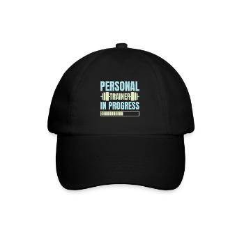 Fitness Motivation Bodybuilder Personal Trainer - Baseball Cap - black/black - Front