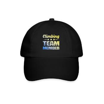 Climbing Team - Baseballkappe - Schwarz/Schwarz - Vorne
