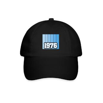 Né en 1976 - Casquette classique - noir/noir - Devant