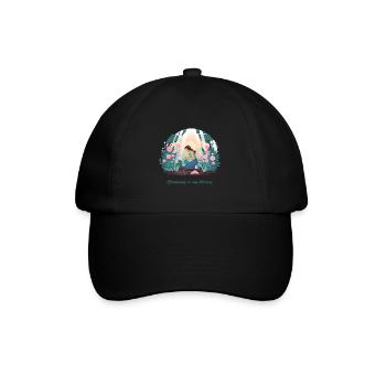 Le jardinage est ma thérapie – Nature & Relaxation - Casquette classique - noir/noir - Devant