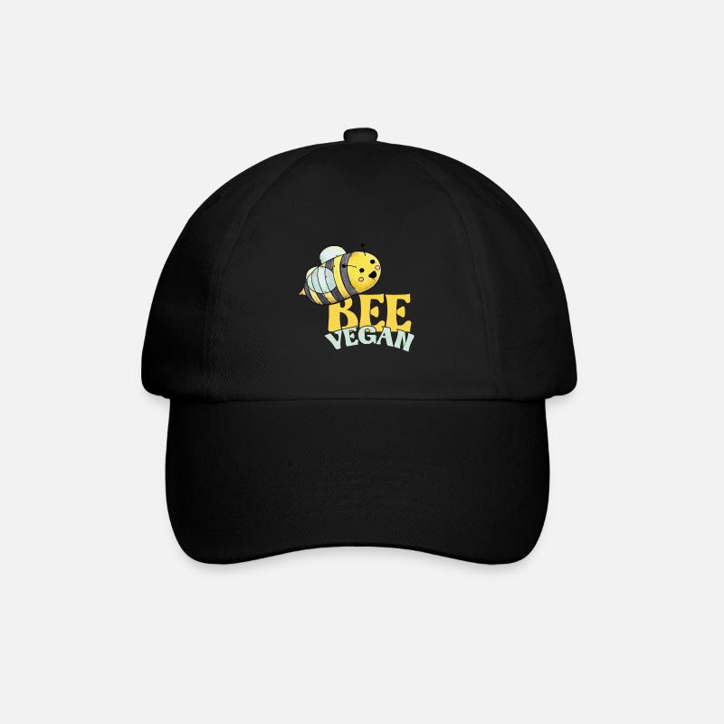 Végétalienne Sois végétalien - Casquette classique - noir/noir