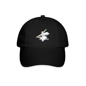Anvil blacksmithing - Baseball Cap - black/black - Front