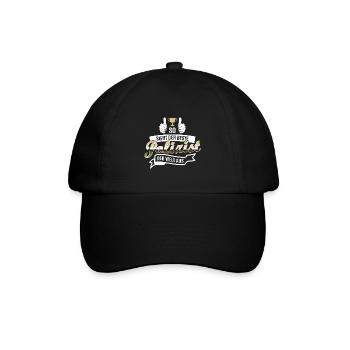 So Sieht Der Beste Polizist Der Welt Aus lustig - Baseballkappe - Schwarz/Schwarz - Vorne