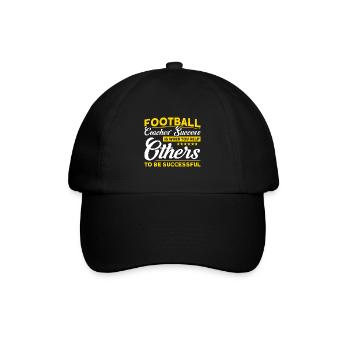 Erfolgreiche Trainer helfen anderen - Baseballkappe - Schwarz/Schwarz - Vorne