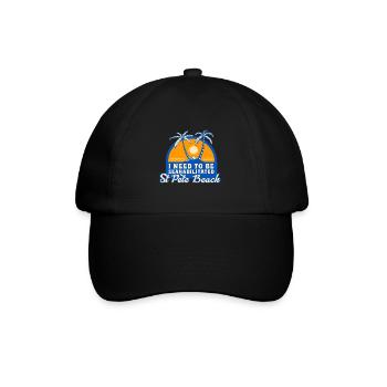 I Need To Be Seahabilitated St Pete Beach Summer - Baseball Cap - black/black - Front