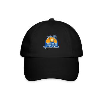 I Need To Be Seahabilitated Nags Head Beach - Baseball Cap - black/black - Front