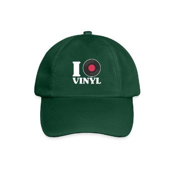 I love vinyl Design for a vinyl format lover - Baseball Cap - bottle green - Front