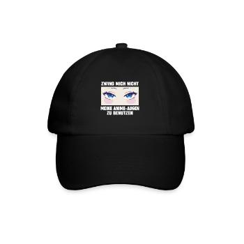 Anime - Baseballkappe - Schwarz/Schwarz - Vorne