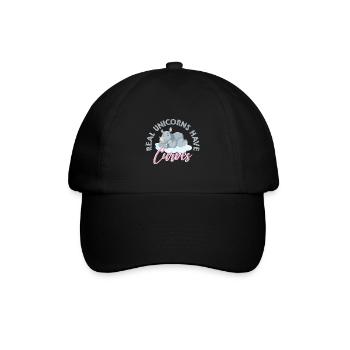 Lustiger Einhorn Spruch I Einhörner - Baseballkappe - Schwarz/Schwarz - Vorne