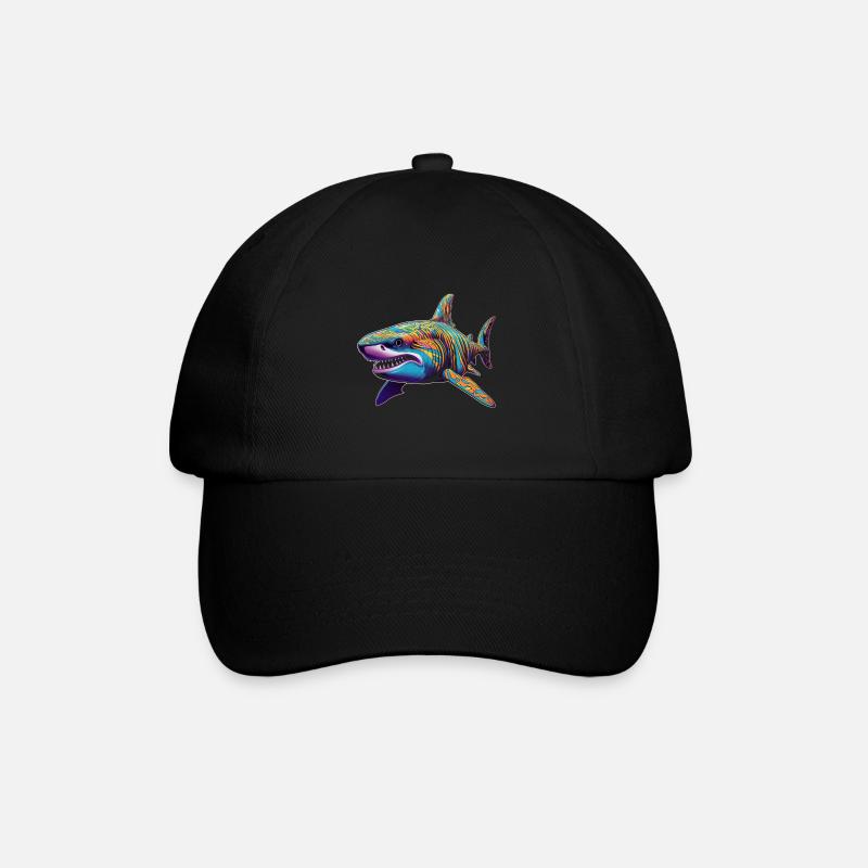 Hai - Baseballkappe - Schwarz/Schwarz