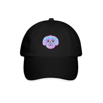 Colorful Dog Hundefrisör - Baseballkappe - Schwarz/Schwarz - Vorne