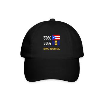 Barbados flag Barbadian bayan - Baseball Cap - black/black - Front
