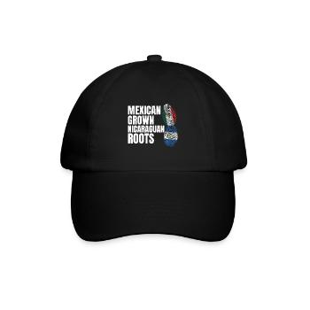 Basketball & Tacos Baseball Tacos Geschenk - Baseballkappe - Schwarz/Schwarz - Vorne