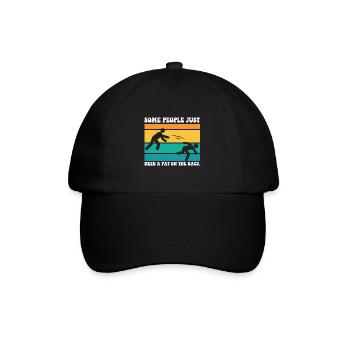 Some People Just Need A Pat On The Back Funny - Baseball Cap - black/black - Front