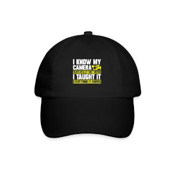 Video Editor Filmmaker Videographer - Baseball Cap - black/black - Front