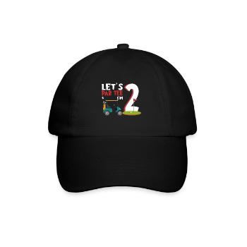 Geschenk für Minigolfspieler - Baseballkappe - Schwarz/Schwarz - Vorne