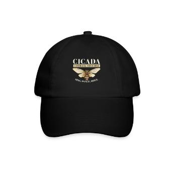 Cicada Brood Swarm Cicada Comeback Tour 2024 - Baseball Cap - black/black - Front