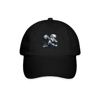 Mignon joueur de basket-ball Lion - Casquette classique - noir/noir - Devant