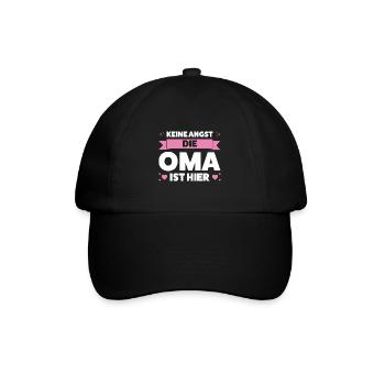 Oma Großmutter Großmütter Geschenk - Baseballkappe - Schwarz/Schwarz - Vorne