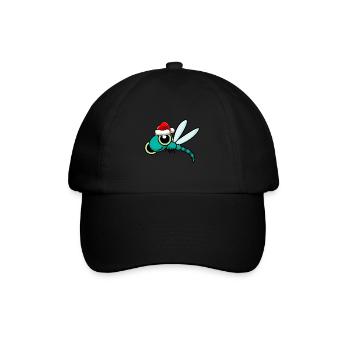 Drachenfliege Weihnachten libelle - Baseballkappe - Schwarz/Schwarz - Vorne