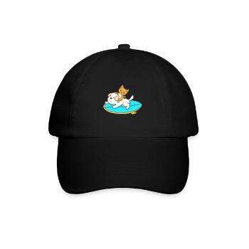 Balades en chat sur une planche de surf pour chien - Casquette classique - noir/noir - Devant
