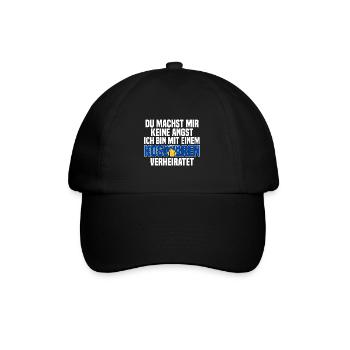Du machst mir Keine Angst ich bin mit einem Kosova - Baseballkappe - Schwarz/Schwarz - Vorne