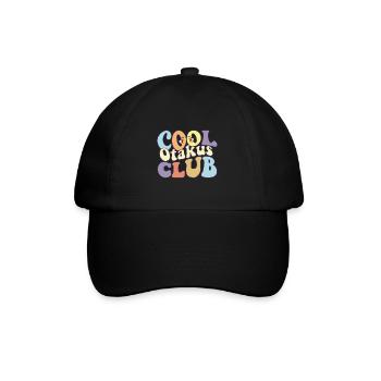 Cool Otaku Club Anime Weeb Squad Japanese Manga - Baseball Cap - black/black - Front