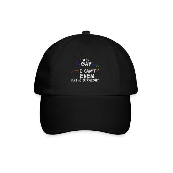 Je suis tellement gay que je ne peux même pas conduire droit 3 - Casquette classique - noir/noir - Devant