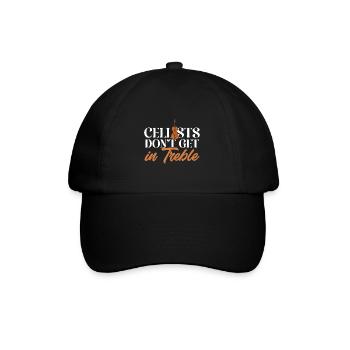 Cello Player Cellist Musician Cello - Baseball Cap - black/black - Front
