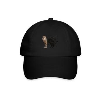 Wolf - Baseball Cap - black/black - Front