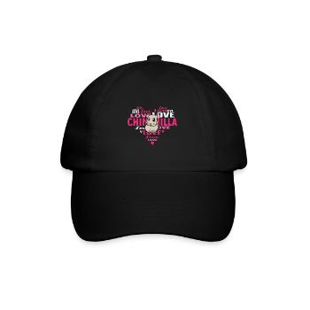 Chinchilla - Baseballkappe - Schwarz/Schwarz - Vorne