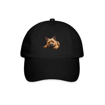 Cairn Terrier - Baseballkappe - Schwarz/Schwarz - Vorne