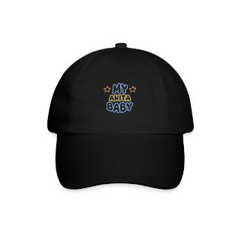 Anita als Vorname - Baseballkappe - Schwarz/Schwarz - Vorne