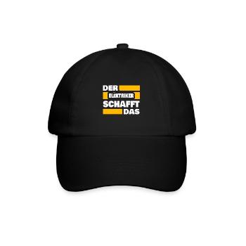 Cadeau pour électricien - Casquette classique - noir/noir - Devant