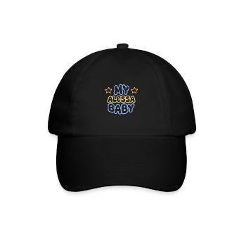 First name Alessa - Baseball Cap - black/black - Front