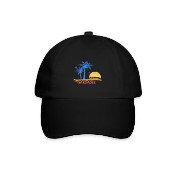Lake garda - Baseball Cap - black/black - Front