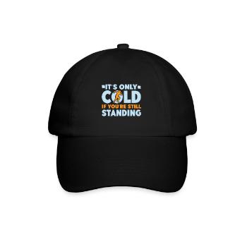 Running Run Only Cold If You´re Standing Marathon - Baseballkappe - Schwarz/Schwarz - Vorne