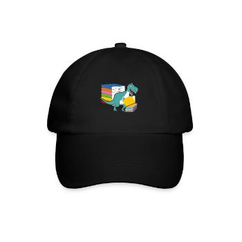 Dinosaur Books Future Paleontologist Dinosaurs - Baseball Cap - black/black - Front