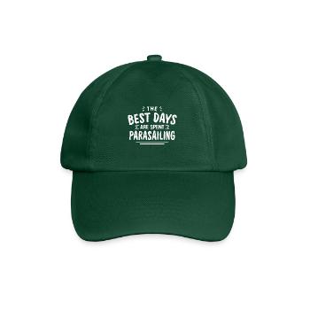 The Best Days Are Spent Parasailing Summer - Baseball Cap - bottle green - Front
