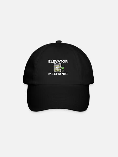Technicien d’ascenseur Élévateur élévateur - Casquette classique - noir/noir