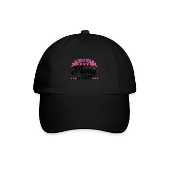 Mutter Familie Mutter Geschenk - Baseballkappe - Schwarz/Schwarz - Vorne