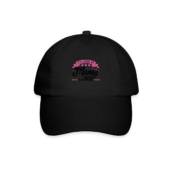 Mutter Familie Mütter Geschenk - Baseballkappe - Schwarz/Schwarz - Vorne