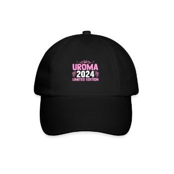 Urgroßmutter 2024 Uroma - Baseballkappe - Schwarz/Schwarz - Vorne