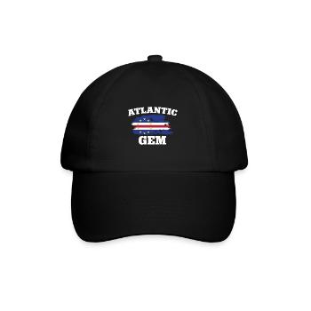Cape Verde flag Cabo Verde flag - Baseball Cap - black/black - Front