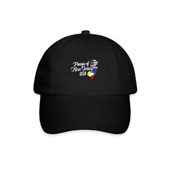 Filipinos of New Jersey Design for Proud Fil-Ams - Baseball Cap - black/black - Front