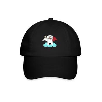 Himmlischer Satan Hund Höllen Hund Teufel Engel - Baseballkappe - Schwarz/Schwarz - Vorne