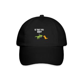 Dino Nuggets Dinosaurier Chicken Nuggets - Baseballkappe - Schwarz/Schwarz - Vorne