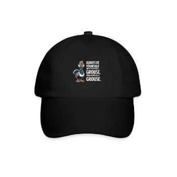 Auerhahn - Baseballkappe - Schwarz/Schwarz - Vorne